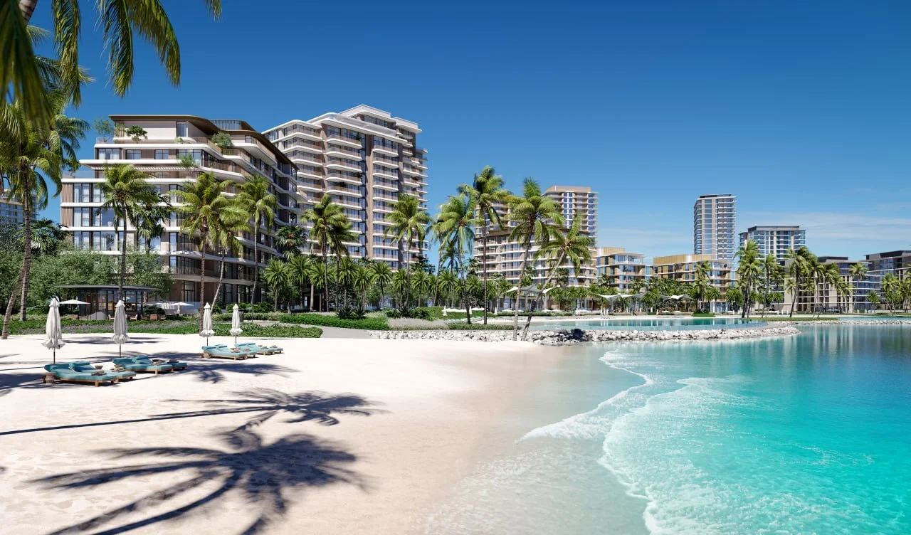 a woman sitting on a pool edge with a tray of food